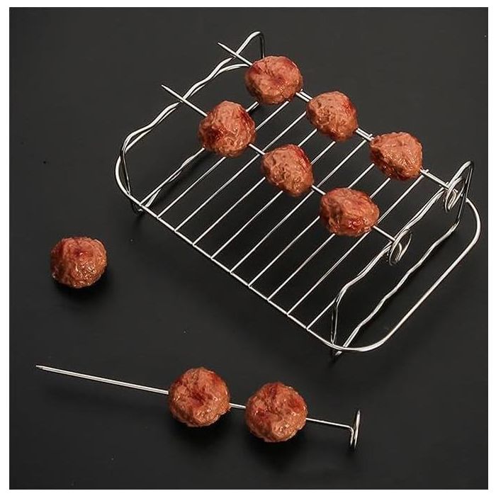 Rejilla rectangular para Airfryer con 4 pinchos Quttin - Inde (12 Unidades) 9