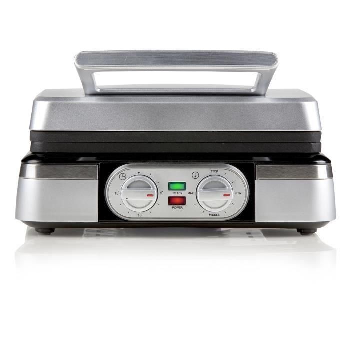 Domo DO9149W Gofrera eléctrica 1400W con Termostato Ajustable, Temporizador y Placas de 2.6cm Antiadherentes de Acero Inoxidable 1 Domo DO9149W Gofrera eléctrica 1400W con Termostato Ajustable, Temporizador y Placas de 2.6cm Antiadherentes de Acero Inoxidable 1