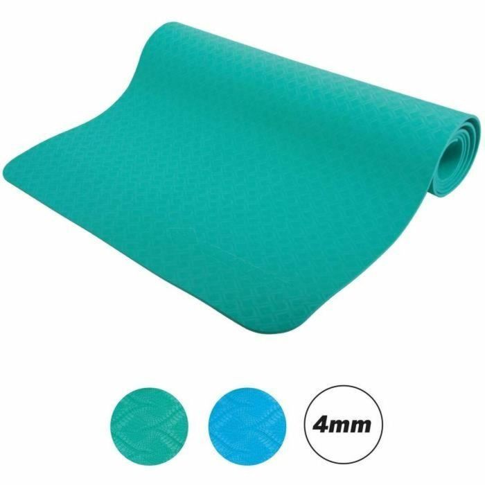 Schildkröt AUC4000885601688 Esterilla de Yoga Fitness con bolsa de goma 180 x 61 cm verde 4