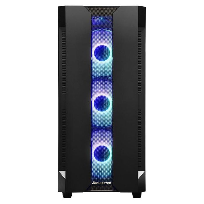 Caja Semitorre ATX/mATX Chieftec GS-01B-OP Blanco Negro 23