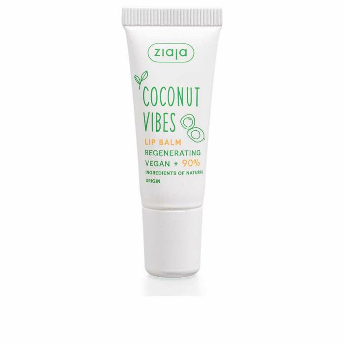 Ziaja COCONUT & ORANGE VIBES Bálsamo Labial Regenerador Nutritivo Coco & Naranja 90% Natural Vegano 10 ml