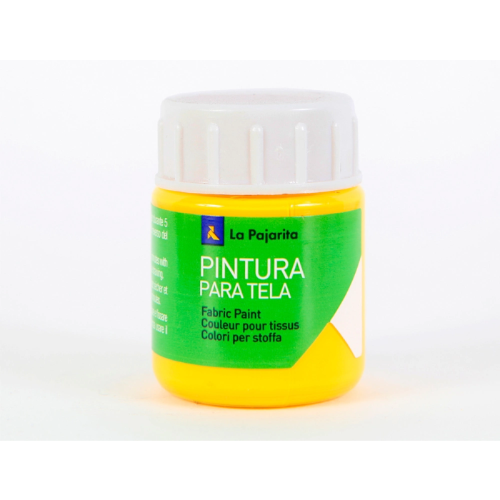 La Pajarita Pintura para Tela Amarillo Real 25 ml 1