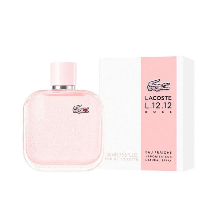 Lacoste L.12.12 ROSE EAU FRAICHE Eau de Toilette Floral Amaderada para Mujer 50 ml. Notas de Naranja Sanguina, Grosella Negra y Cedro. 1