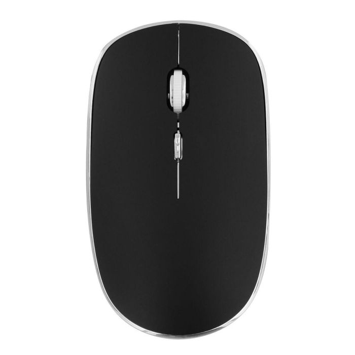 TNB RUBBY - Ratón óptico inalámbrico silencioso 1600 dpi - negro/plata TNB RUBBY - Ratón óptico inalámbrico silencioso 1600 dpi - negro/plata