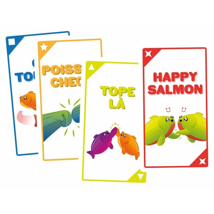 Asmodee ASM1739297193976 Salmón Feliz - Juego de Cartas de Mesa para Niños y Adultos, Diversión Familiar 2