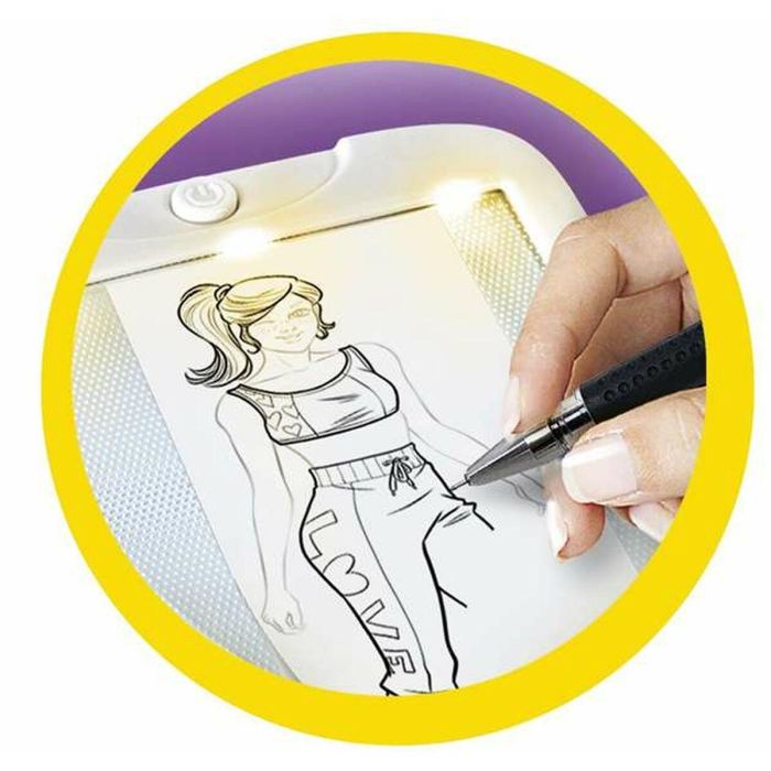 Clementoni Juego Fashion Designer Libro de moda para Crear Diseños 600 Combinaciones Edad +7 años 45.1x31.1x7 cm 2