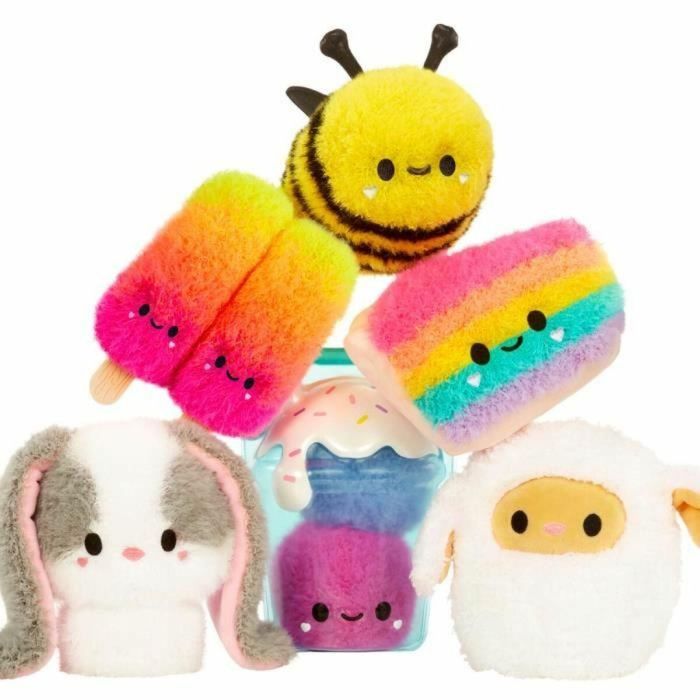 Fluffie Stuffiez LIT0035051594291 Peluche ASMR OVEJA para personalizar, relleno para retirar y descubrir otro personaje, +4 años