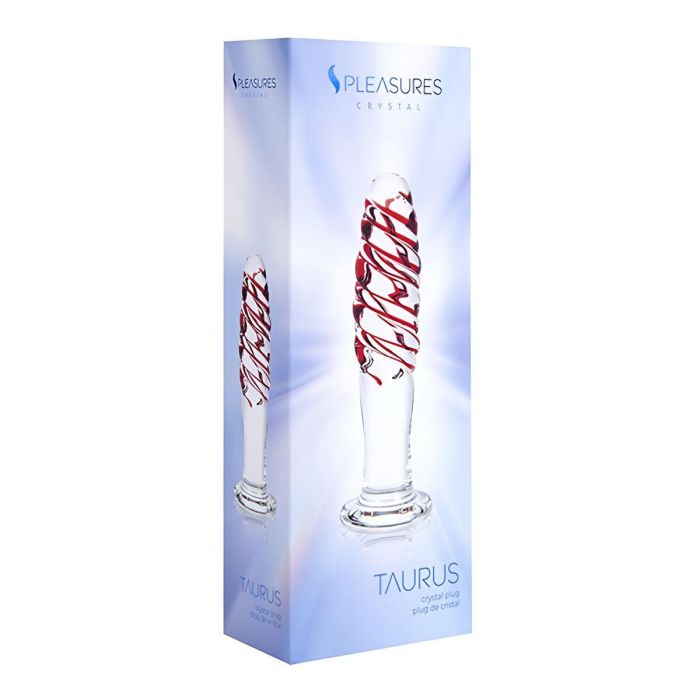 Plug Anal S Pleasures Rojo Transparente (14 cm) (14,6 cm) 1