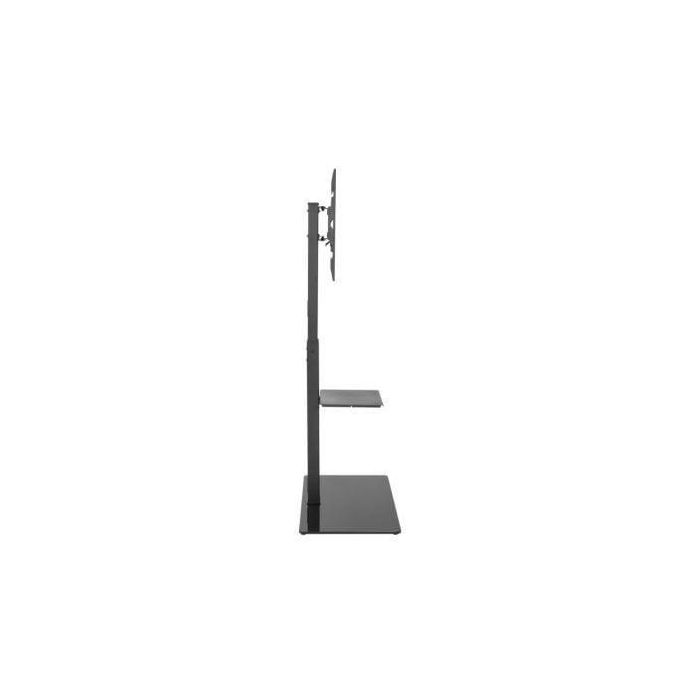 Aisens FT70S-077 Soporte de Suelo para TV/Monitor 37-70" con Bandeja DVD, VESA 600x400, Giro ±35°, Cristal Templado, 40kg 1