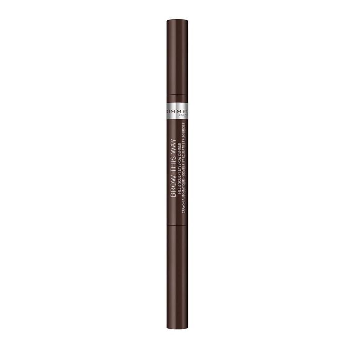 Rimmel London Lápiz de Cejas #03-Dark Brown 0,25 gr BROW THIS WAY Maquillaje para Rellenar y Perfilar Cejas 1