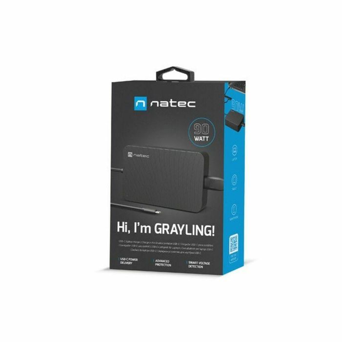 NATEC Grayling Adaptador e Inversor de Corriente Interior 90W para Portátil Negro 110-240V 3 NATEC Grayling Adaptador e Inversor de Corriente Interior 90W para Portátil Negro 110-240V 3