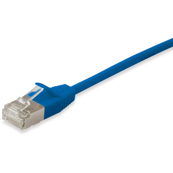EQUIP 606133 Cable de Red Cat6A F/FTP Slim LSZH 2xRJ45 0.50m Azul 1