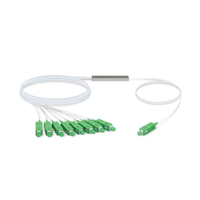 Ubiquiti UFiber Divisor Óptico de Fibra 1x8 SC/APC, Conectores SC/APC, 1260-1650nm, Cable de 4.06m para Redes OLT y ONU
