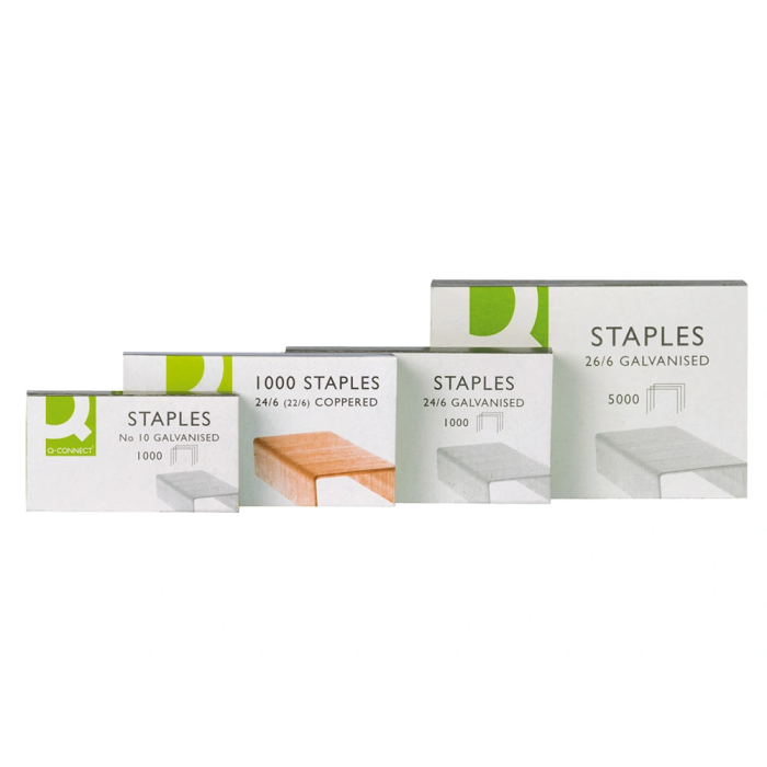 Q-connect Grapas nº10 Galvanizadas Caja de 1000 Unidades 2
