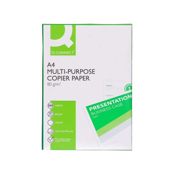 Q-Connect Papel Fotocopiadora Economy Din A4 80 Gramos Paquete de 500 Hojas 2