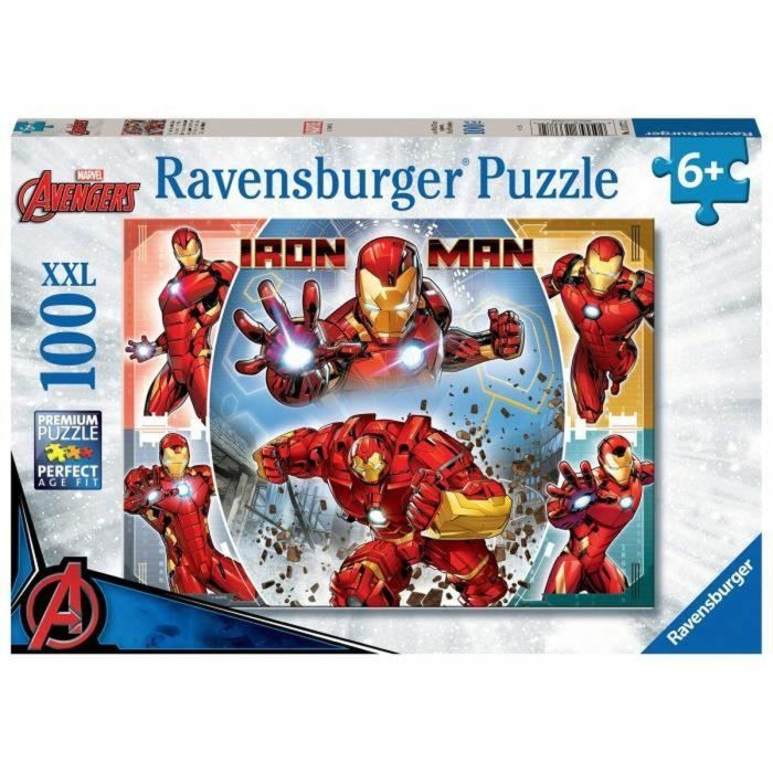 Ravensburger - MARVEL HEROS - Puzzle XXL de 100 piezas - El poderoso Iron Man / Marvel Avengers - 4005556133772 - A partir de 6 años