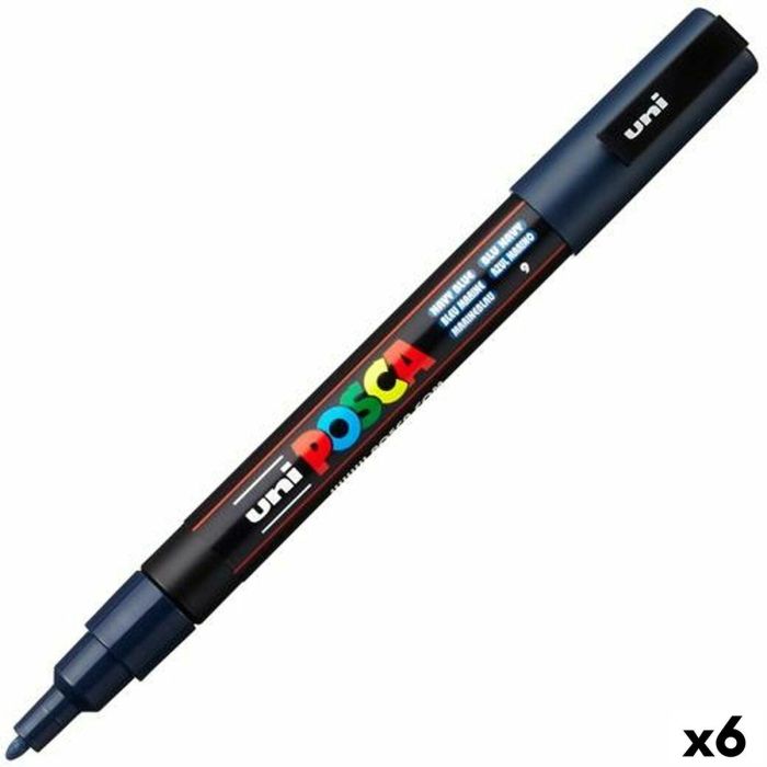 Marcador POSCA PC-3M Azul marino (6 Unidades) Marcador POSCA PC-3M Azul marino (6 Unidades)