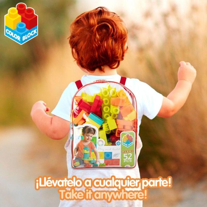 Juego de Construcción Color Block 52 Piezas (4 Unidades) 1 Juego de Construcción Color Block 52 Piezas (4 Unidades) 1