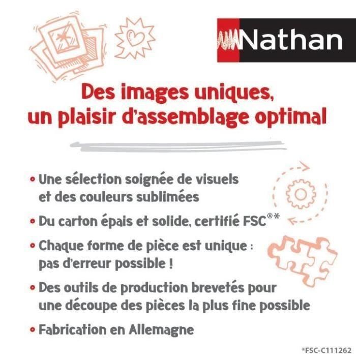 Nathan-Puzzle de 500 piezas-Póster de Córcega/Louis l'Affiche-Des 10 ans-Puzzle de alta calidad-Colección Nostalgia-87826 5