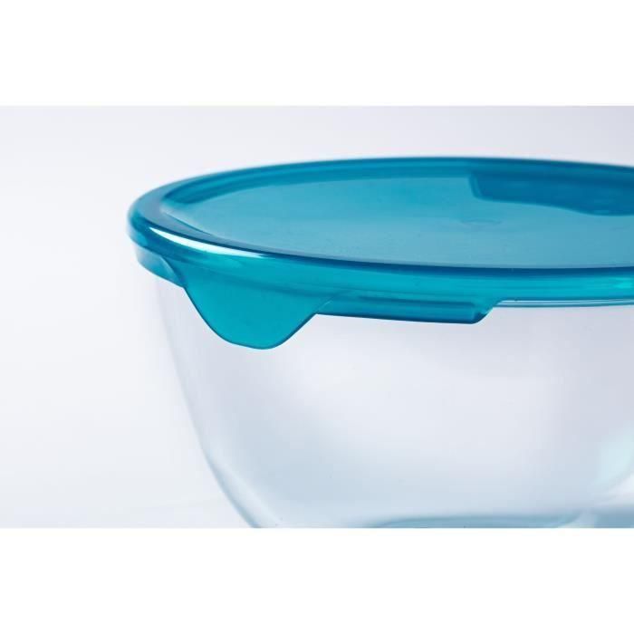 Pyrex PYR1738094919283 Juego de 5 Cuencos con Tapa: 1 de 0.5L, 2 de 1L y 2 de 2L 2