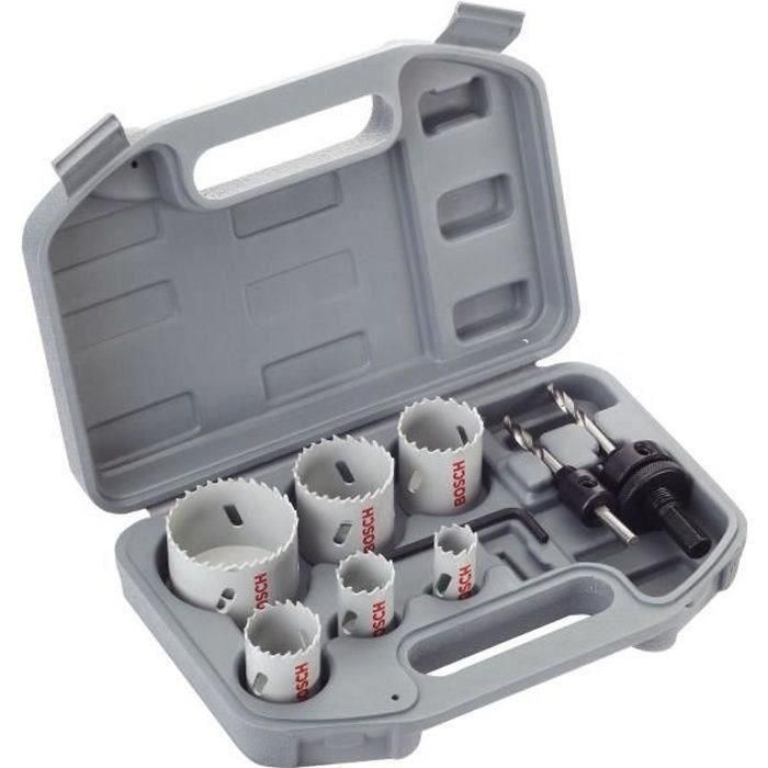 Bosch Juego de Sierras de Corona Bimetálicas HSS para Electricistas, 9 Piezas, Medidas 20, 25, 35, 40, 51, 68 mm Bosch Juego de Sierras de Corona Bimetálicas HSS para Electricistas, 9 Piezas, Medidas 20, 25, 35, 40, 51, 68 mm
