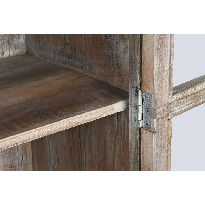 Vitrina Home ESPRIT Blanco Marrón Madera Reciclada 100 x 40 x 180 cm 3
