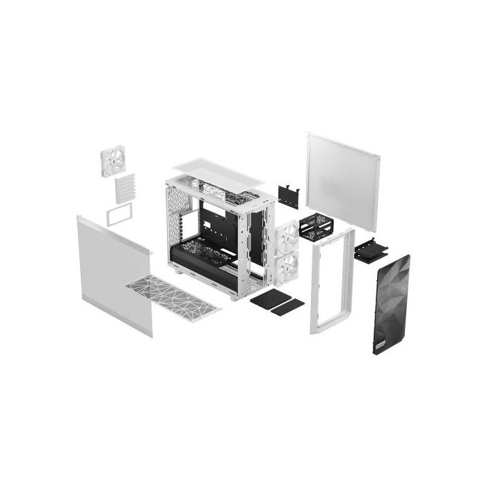 Fractal Design FD-C-MEL2A-04 Meshify 2 Lite - Caja PC ATX Blanca con Ventana Lateral 4 Fractal Design FD-C-MEL2A-04 Meshify 2 Lite - Caja PC ATX Blanca con Ventana Lateral 4