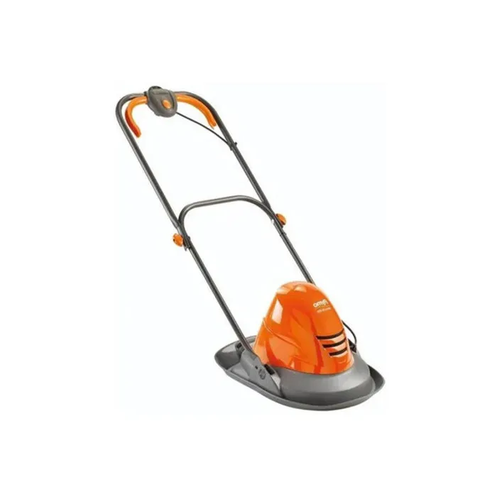 FLYMO Segadora de colchón de aire Turbo Lite 250 1400W - Ancho de corte 25cm - Altura de corte ajustable 11-31mm (967909401) para jardines pequeños 1