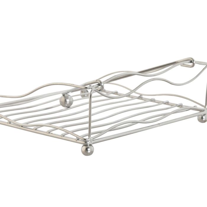 Servilletero Basicos DKD Home Decor Plateado 19 x 7 x 19 cm 1 Servilletero Basicos DKD Home Decor Plateado 19 x 7 x 19 cm 1