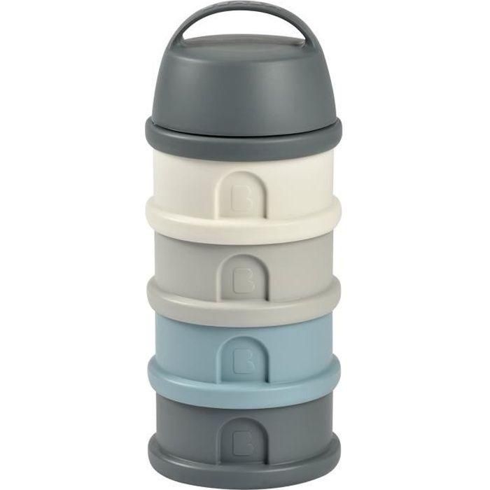 Beaba BEABOITEDOSEUSEB Caja Dosificadora 4 Compartimentos Gris Mineral / Azul Beaba BEABOITEDOSEUSEB Caja Dosificadora 4 Compartimentos Gris Mineral / Azul