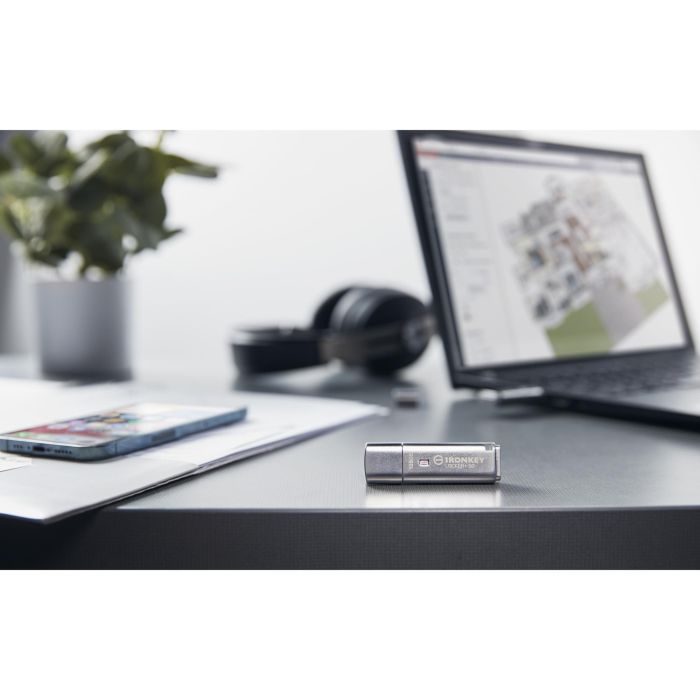Kingston IronKey IKLP50 Memoria USB 128GB 3.2 con Cifrado AES 9