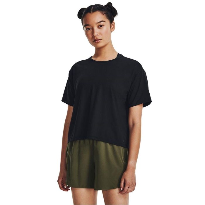 Camiseta de Manga Corta Mujer Under Armour Negro Fitness 10-12 Años 6