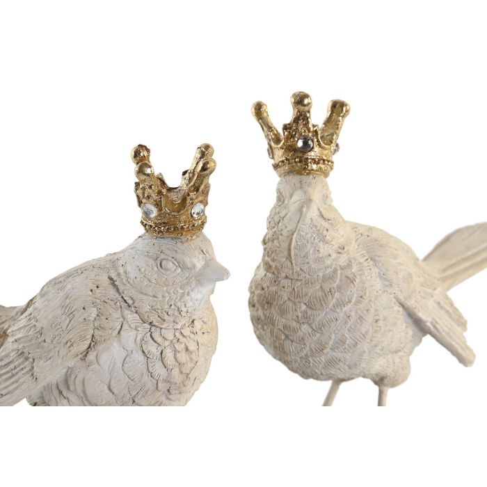 DKD Home Decor Figura Moderna Pájaro de Resina y Metal Blanco y Dorado 6 x 15.5 x 13 cm Pack 4 Unidades Modelos Surtidos 1 DKD Home Decor Figura Moderna Pájaro de Resina y Metal Blanco y Dorado 6 x 15.5 x 13 cm Pack 4 Unidades Modelos Surtidos 1