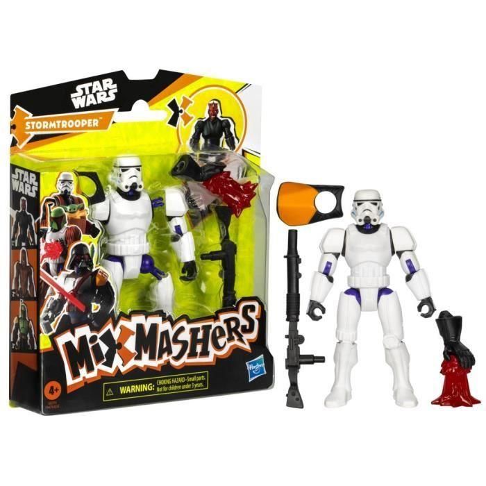MixMashers Stormtrooper, figura personalizable de 12 cm para mezclar y combinar con accesorios, Star Wars, a partir de 4 años MixMashers Stormtrooper, figura personalizable de 12 cm para mezclar y combinar con accesorios, Star Wars, a partir de 4 años