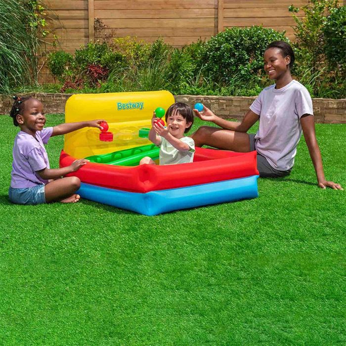 Bestway Piscina Hinchable Infantil Juegos con Bolas 104x94x61 cm +2 Años Jardin 52546 5