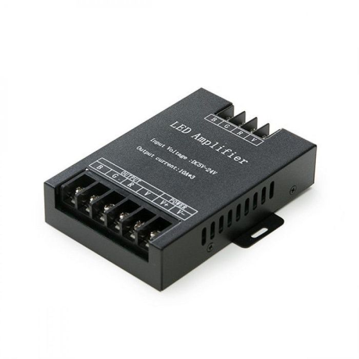 Amplificador de Señal Tira LED RGB 12-24VDC 360/720W - Extensor de Metros Lineales para Efectos Homogéneos