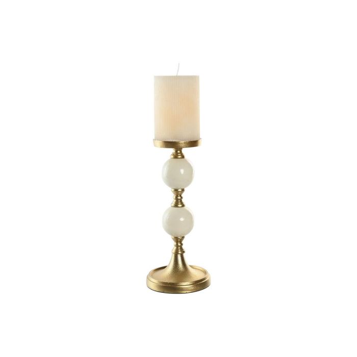 Candelabro Moderno DKD Home Decor Dorado Blanco 15 x 33 x 15 cm 1 Candelabro Moderno DKD Home Decor Dorado Blanco 15 x 33 x 15 cm 1