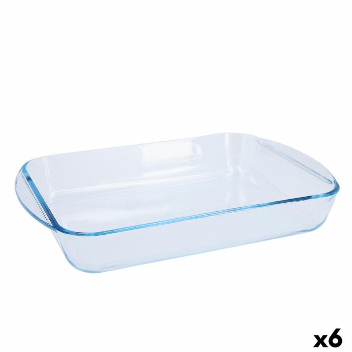 Fuente para Horno Pyrex Classic Vidrio Transparente Vidrio Rectangular 35 x 23 x 6 cm (6 Unidades) 0 Fuente para Horno Pyrex Classic Vidrio Transparente Vidrio Rectangular 35 x 23 x 6 cm (6 Unidades) 0