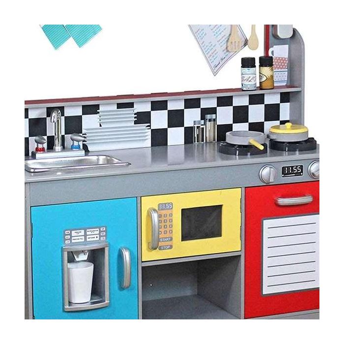 Cocina retro de madera woomax 90x58x104 cm 1 Cocina retro de madera woomax 90x58x104 cm 1