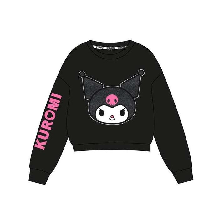 Sudadera cotton brushed hello kitty kuromi 10 años 0 Sudadera cotton brushed hello kitty kuromi 10 años 0