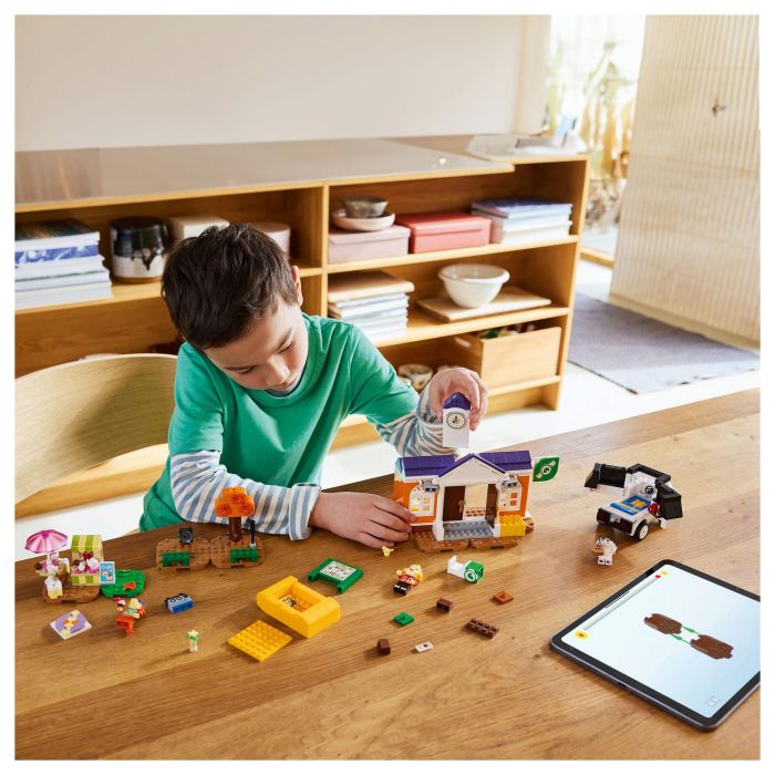 Lego Animal Crossing 77052 Kéké en la Plaza Juguete para Construir con Cafetería
