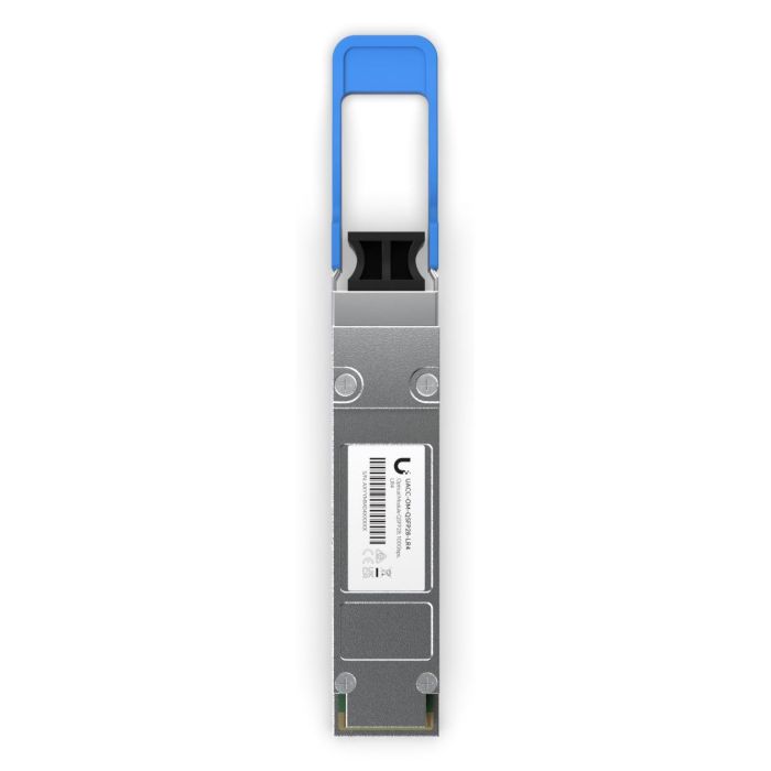 Ubiquiti 100G LR4 Single-Mode Optical Module, Transceptor QSFP28 para 10 km, LC UPC Duplex 5
