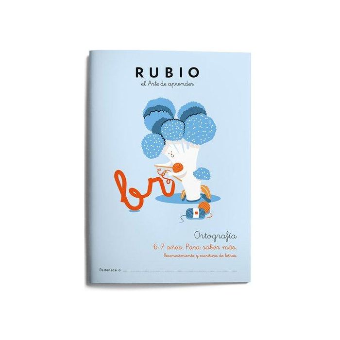 Cuaderno Rubio Ortografia 2 Para Saber Mas 6-7 Años 5 unidades