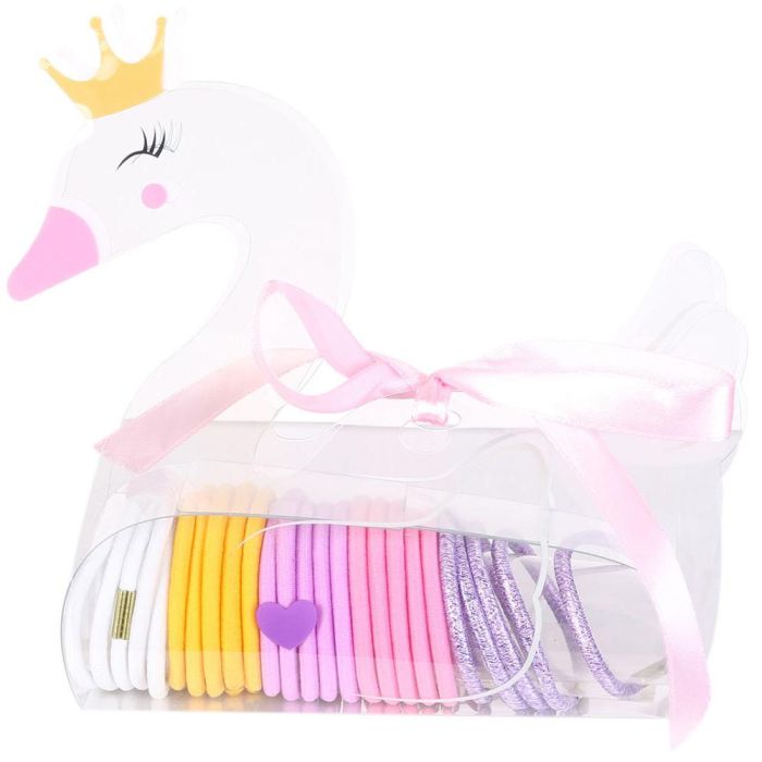 Tom et Zoe Juego de 25 Gomas de Pelo Elásticas para Niñas con Diseños de Gato, Unicornio y Cisne 4