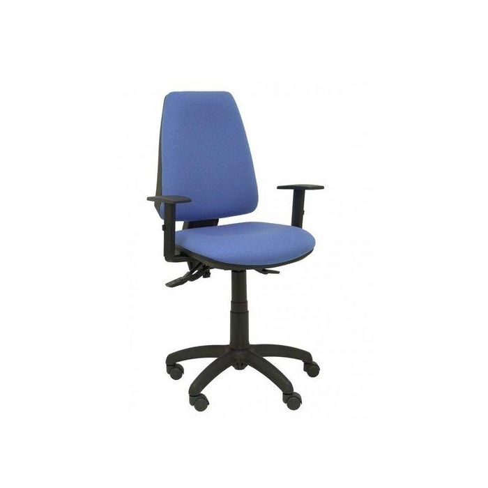 Silla Piqueras Y Crespo Elche S Brazos Regulables Mecanismo Sincro De Doble Maneta Gran Confortabilidad Regulable En Altura Ruedas De Nylon Asiento Y Respaldo Tapizado Bali Azul Claro