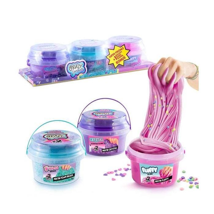 Craze sensations mix&match pack 3 cubos de diferentes texturas (slime esponjoso, perlas de espuma y arena mágica) 38x12,5x14cm 2 Craze sensations mix&match pack 3 cubos de diferentes texturas (slime esponjoso, perlas de espuma y arena mágica) 38x12,5x14cm 2