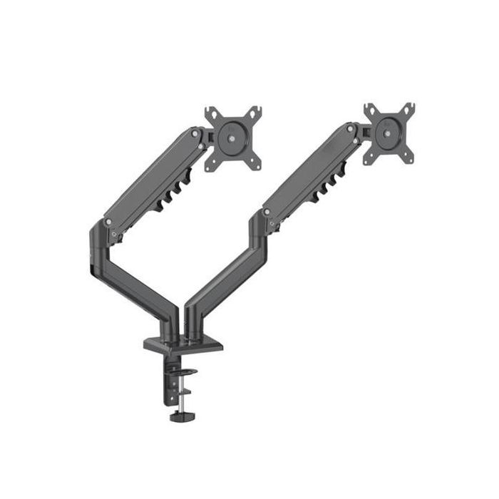 Nilox Soporte De Mesa Giratorio E Inclinable 2 Brazos Articulado Hasta 32" Negro