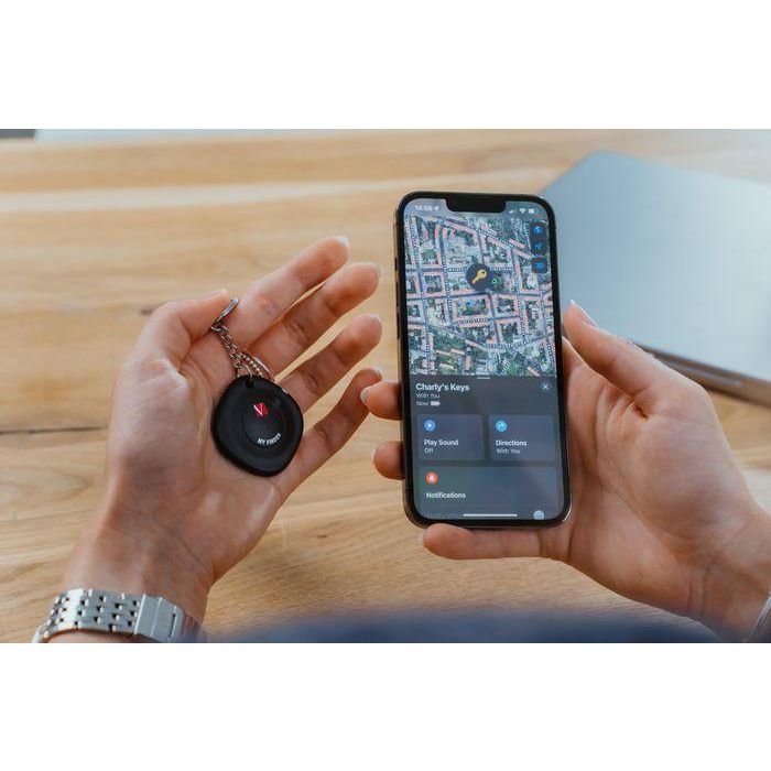 Verbatim MYF-01 My Finder Localizador Bluetooth para Apple Buscar Mi App - Compatible iPhone, iPad, MacBook - Negro 1 unidad 5