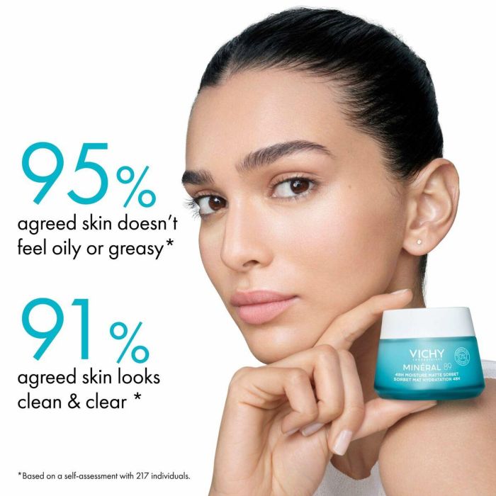 Vichy MINÉRAL 89 gel sorbete mate hidratante 48H con ácido hialurónico, 50 ml - Hidratación intensiva y efecto matificante 5