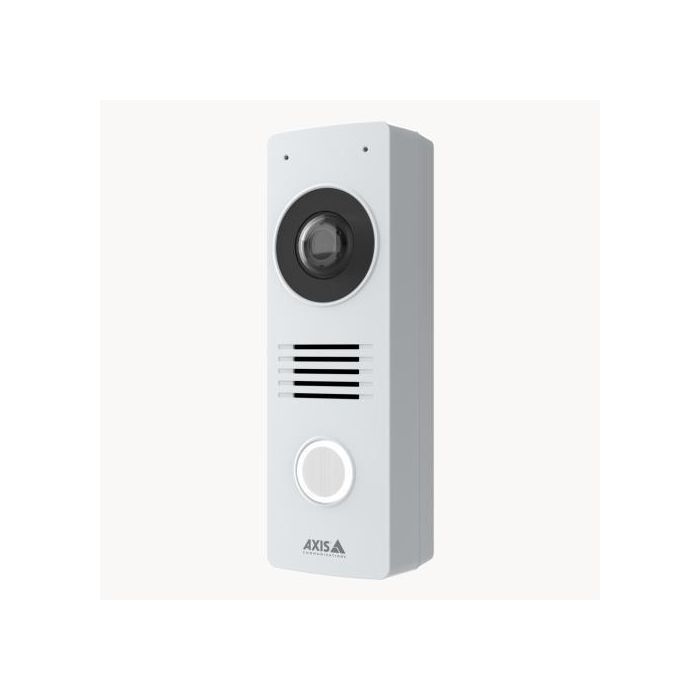 Axis I8116-E Videoportero Intercomunicador IP de Red 5 MP, Exterior, con Ciberseguridad, Análisis Deep Learning y WDR, Blanco
